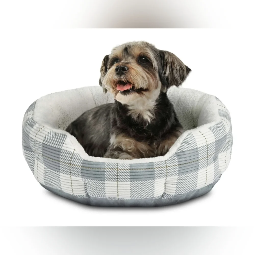 Cozy Plaid Pet Bed